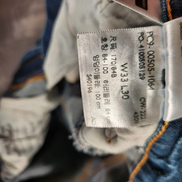 Levi's 505 Jeans Men's‎ 33X30 Blue Straight Regular Fit - Picture 13 of 16